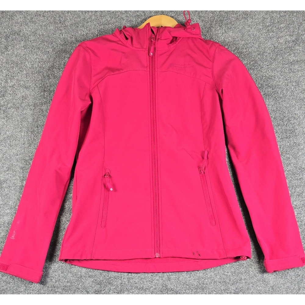 Mountain Warehouse Softshell Jacket Women's Size 6 Hooded Water/Wind Resistant